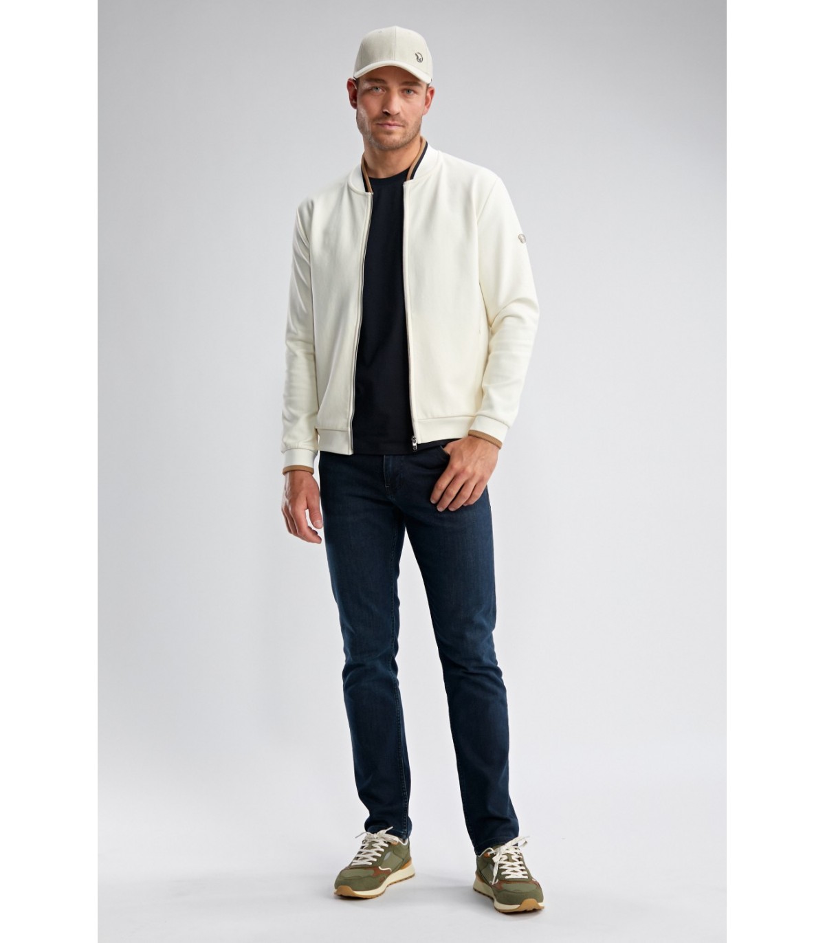 Sweat zippe benson & cherry ecru