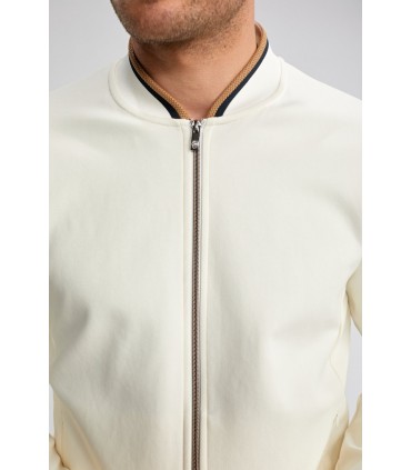 Sweat zippe benson & cherry ecru