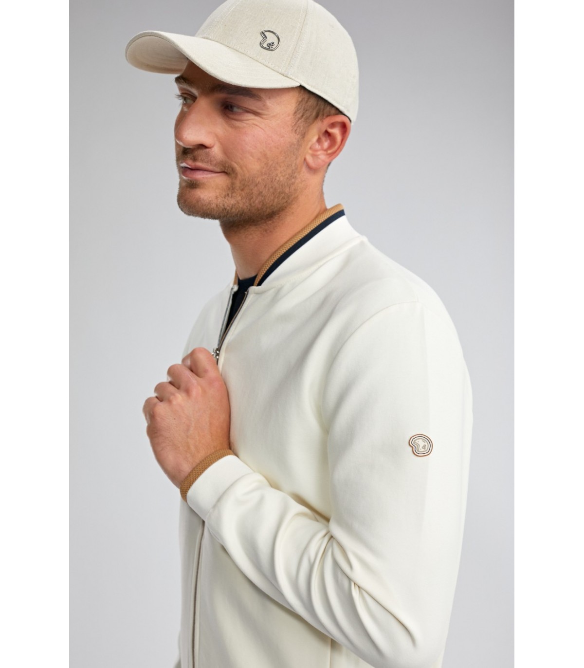 Sweat zippe benson & cherry ecru