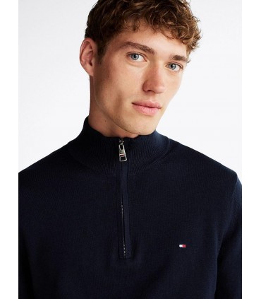 Pull col zippe tommy menswear dw5desertsky