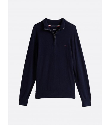 Pull col zippe tommy menswear dw5desertsky