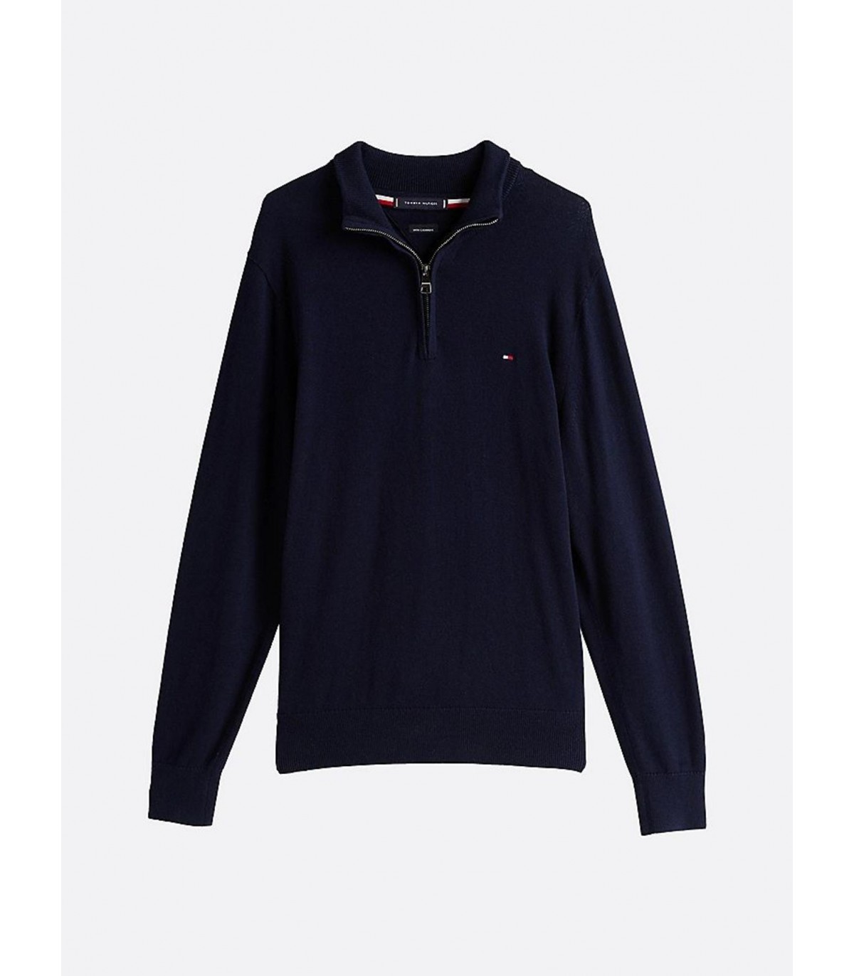 Pull col zippe tommy menswear dw5desertsky