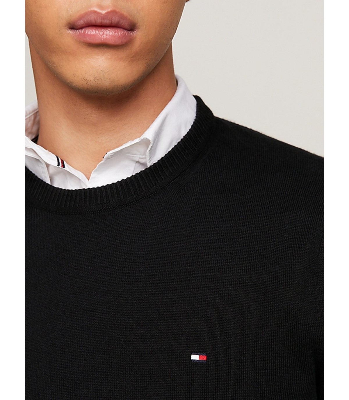 Pull col rond tommy menswear bdsblack