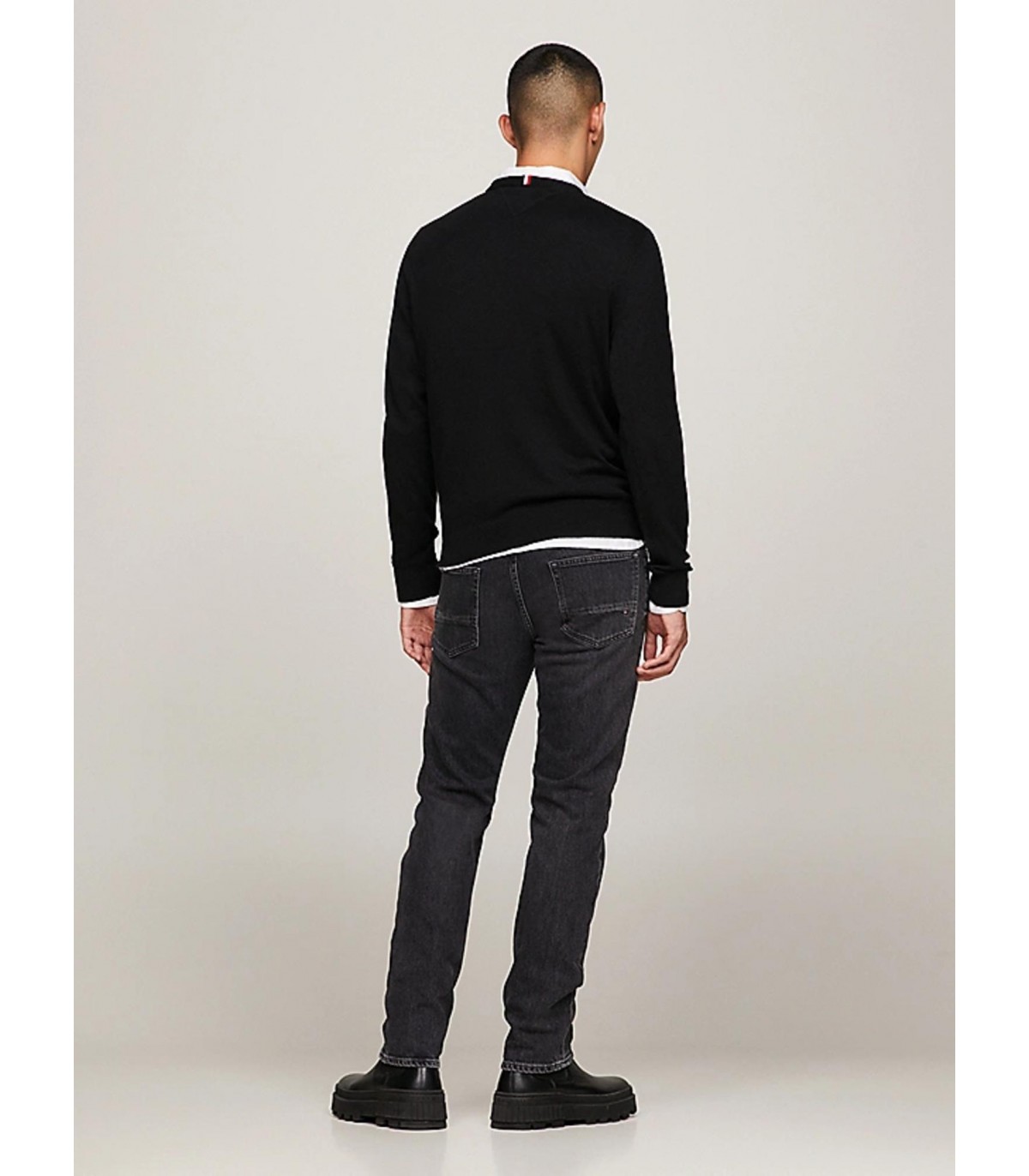 Pull col rond tommy menswear bdsblack