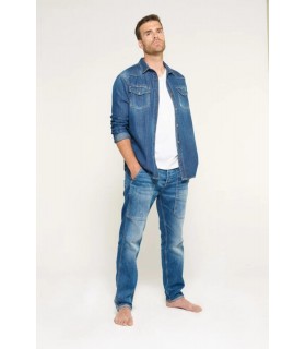 Pantalon jean tps cerises blue