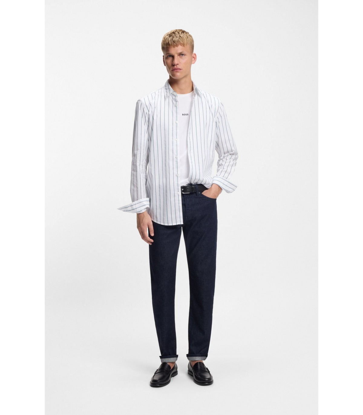 Chemise ml boss orange 100white
