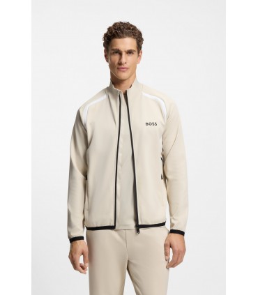 Sweat zippe boss green 272lightbeige