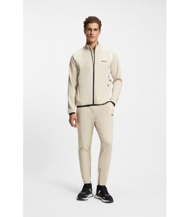 Sweat zippe boss green 272lightbeige