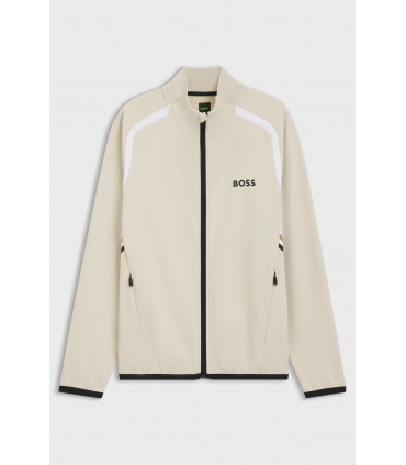 Sweat zippe boss green 272lightbeige