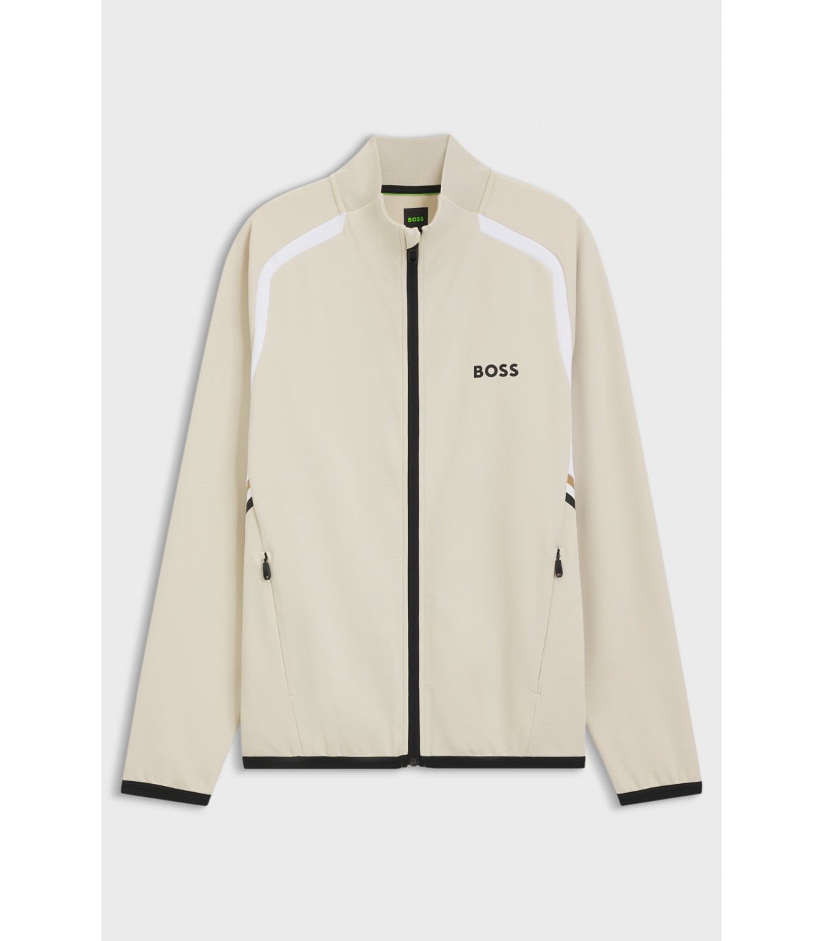 Sweat zippe boss green 272lightbeige
