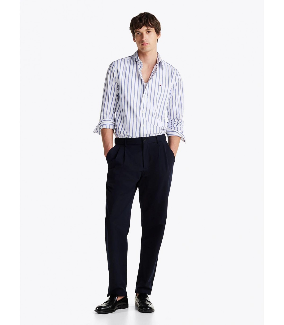 Chemise ml tommy menswear 0gzbleu/white