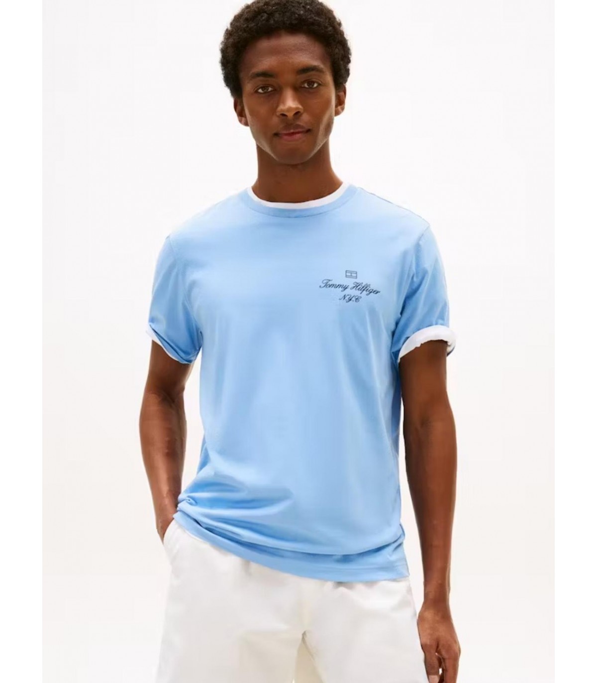 Tee shirt mc tommy menswear c14cloudyblue