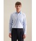 Chemise ml uni seidensticker 12bleu
