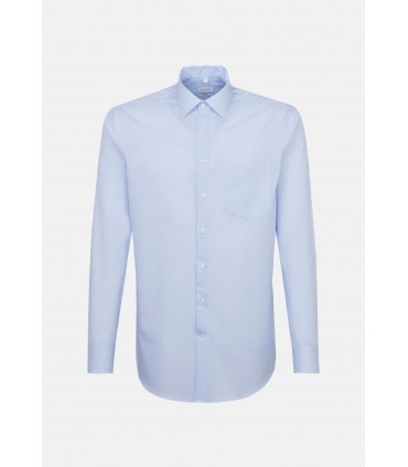 Chemise ml uni seidensticker 12bleu