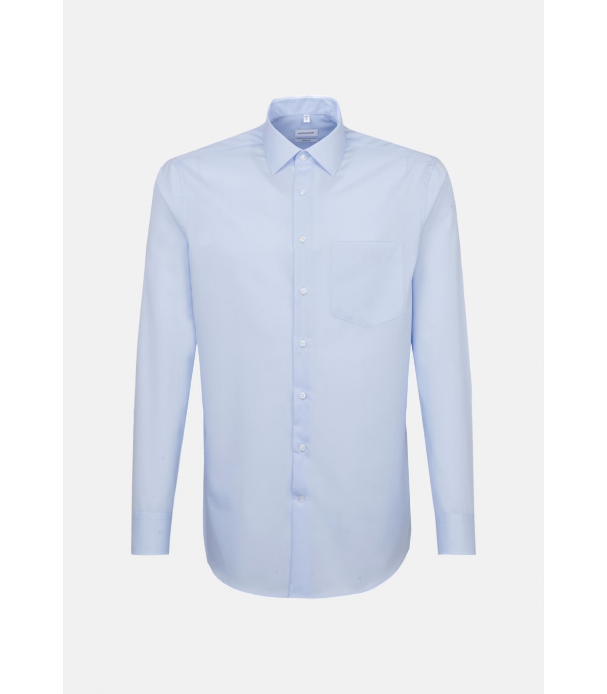 Chemise ml uni seidensticker 12bleu