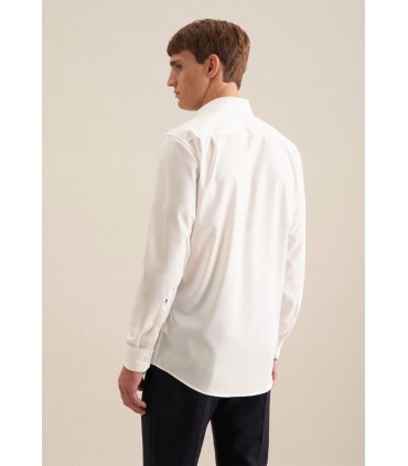 Chemise ml uni seidensticker 21ecru