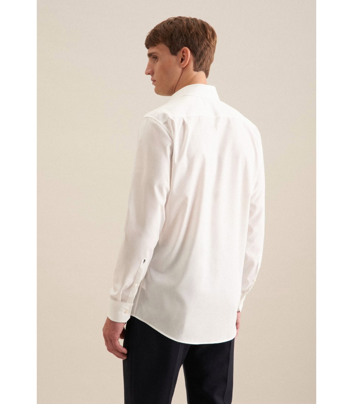 Chemise ml uni seidensticker 21ecru