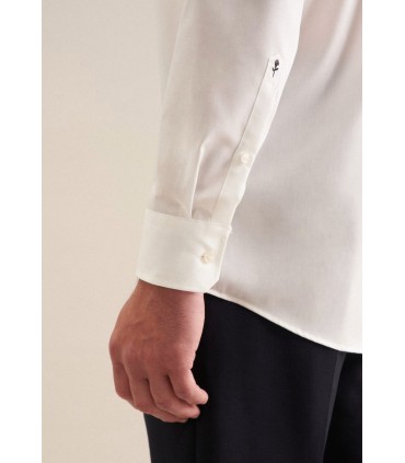 Chemise ml uni seidensticker 21ecru