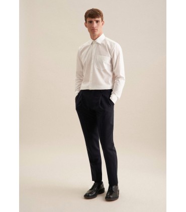 Chemise ml uni seidensticker 21ecru