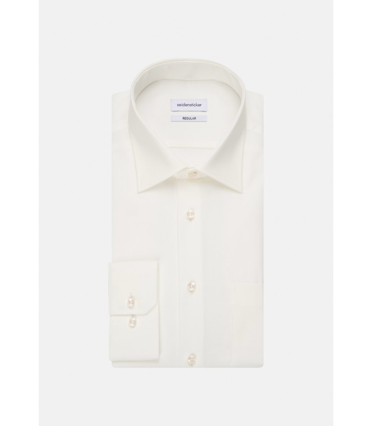 Chemise ml uni seidensticker 21ecru