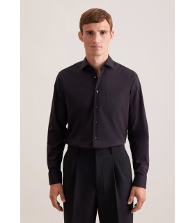Chemise ml uni seidensticker 84noir