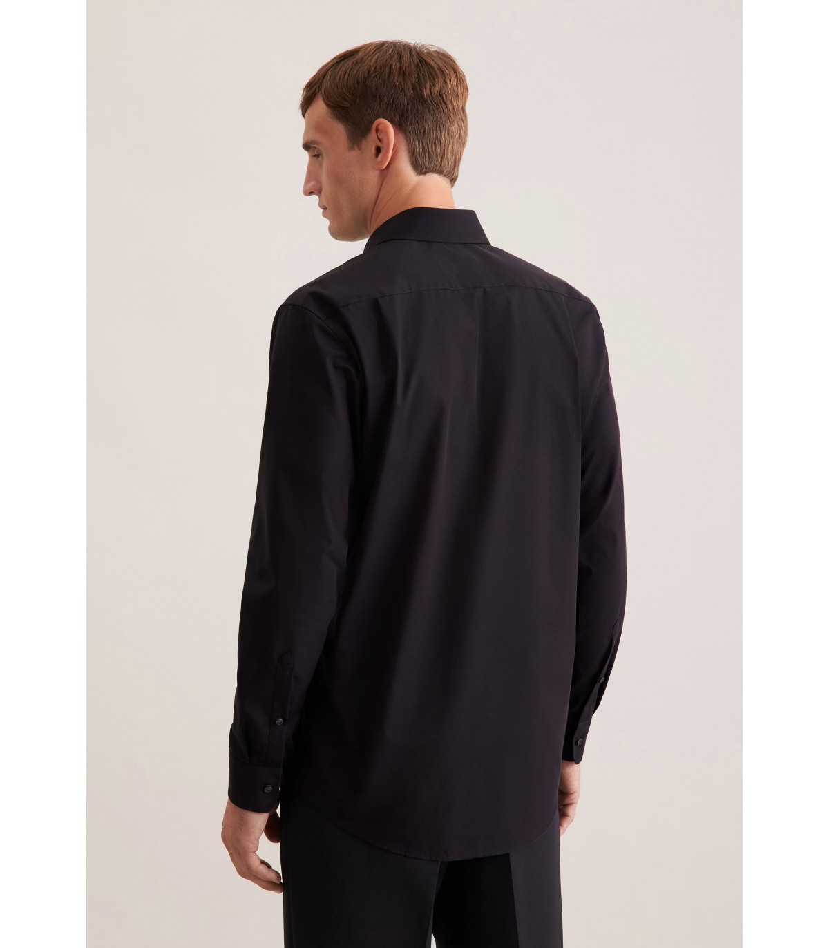 Chemise ml uni seidensticker 84noir