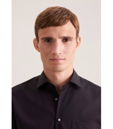 Chemise ml uni seidensticker 84noir