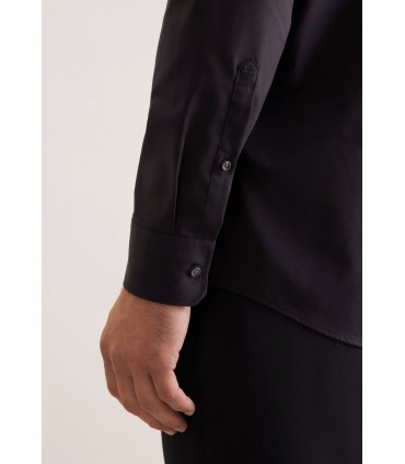 Chemise ml uni seidensticker 84noir