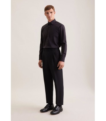Chemise ml uni seidensticker 84noir