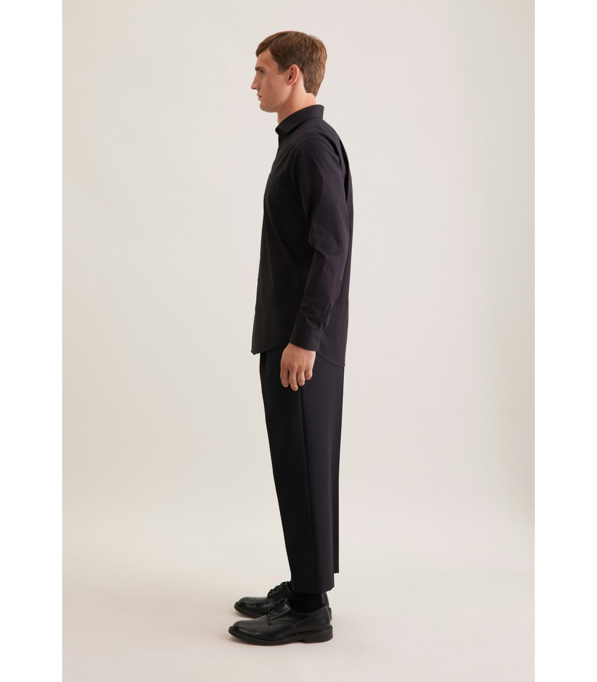 Chemise ml uni seidensticker 84noir
