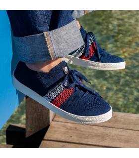 Baskets ector navy/tricolore