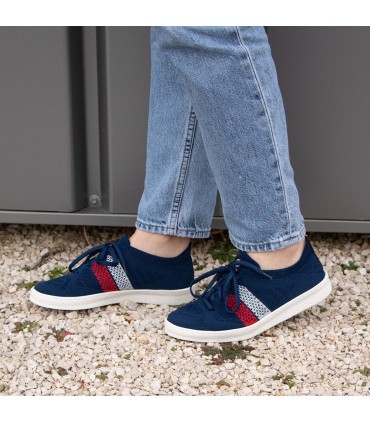 Baskets ector navy/tricolore