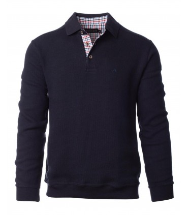 Polo ml ethnic blue marine
