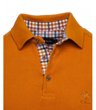 Polo ml ethnic blue ocre