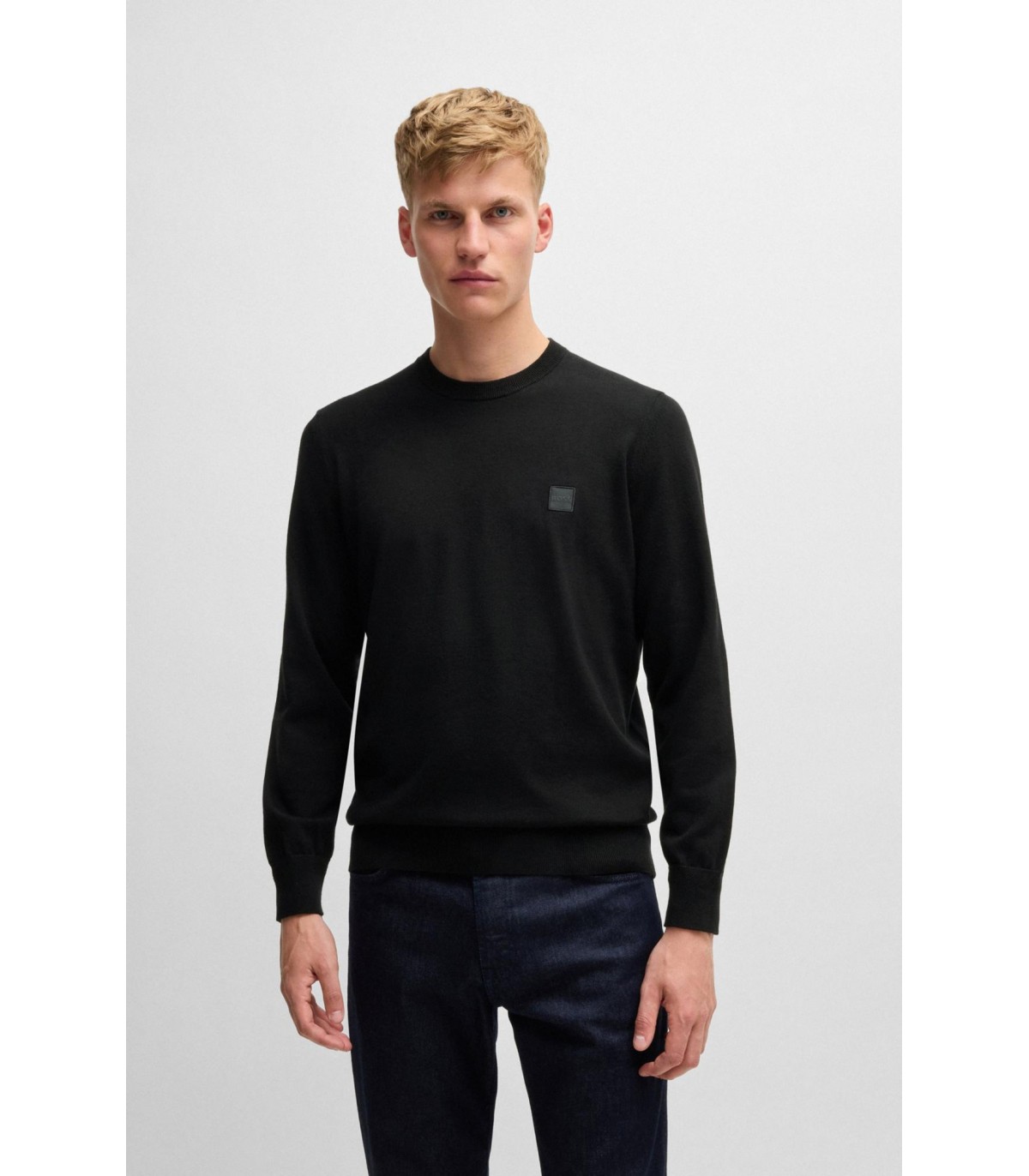 Pull col rond boss orange 001black