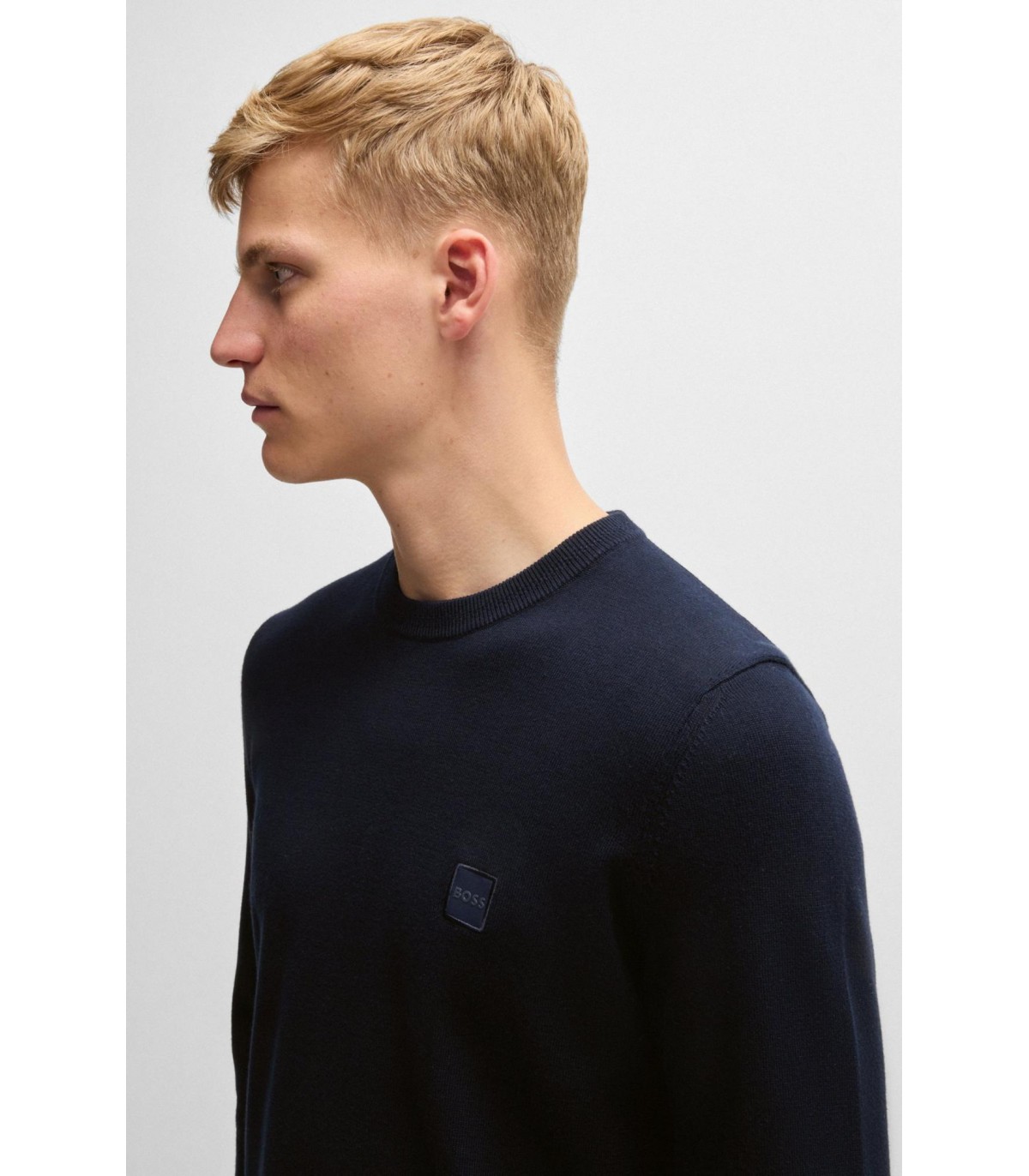 Pull col rond boss orange 404darkblue