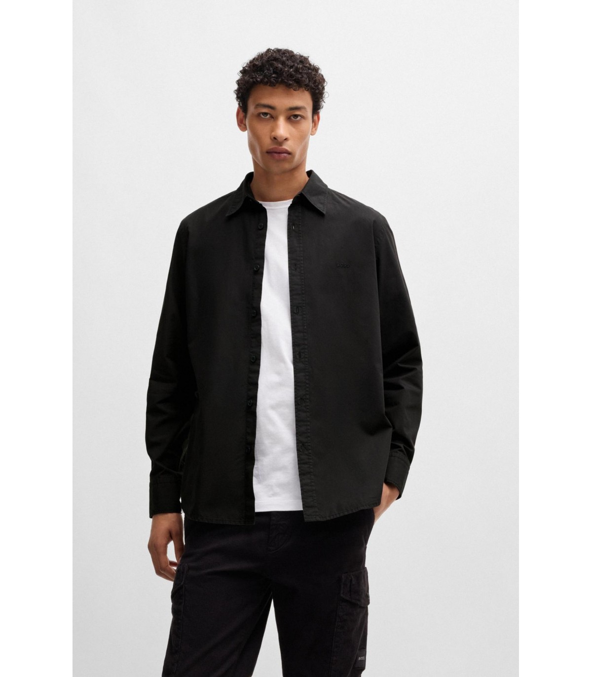 Chemise ml boss orange 001black