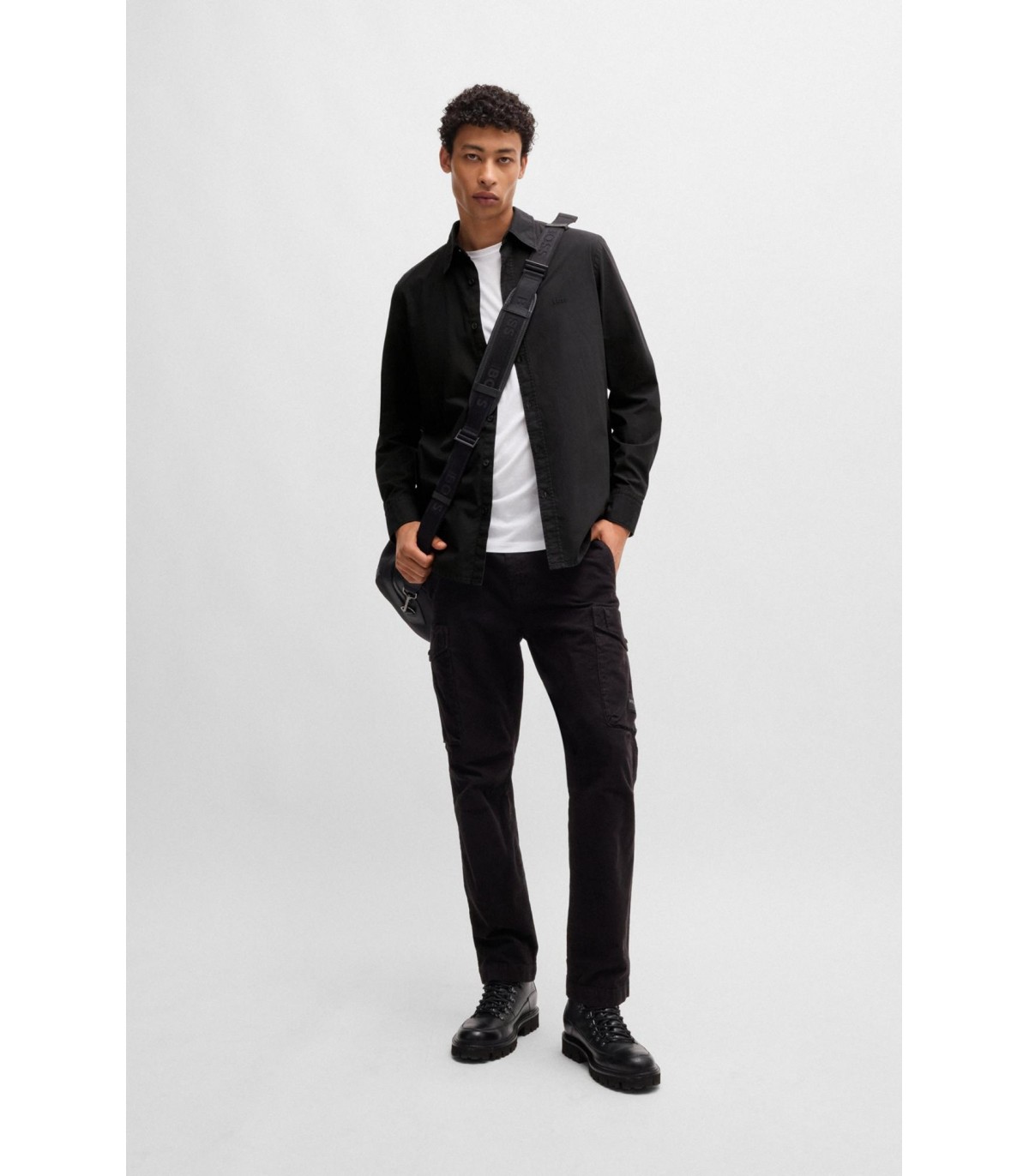 Chemise ml boss orange 001black