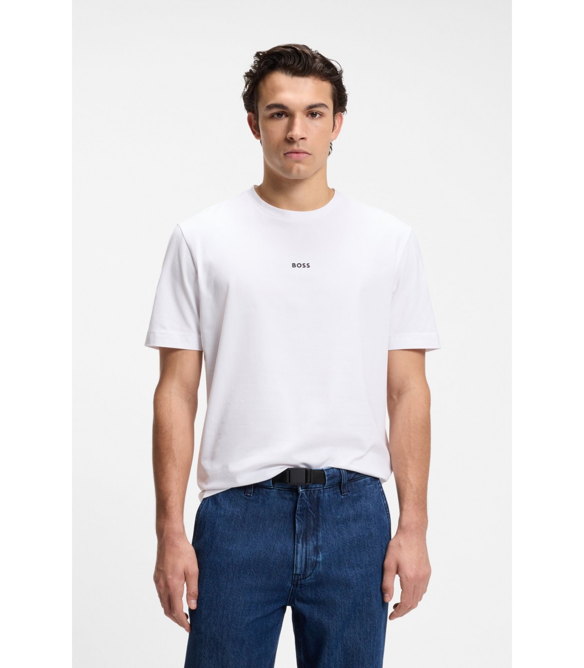 Tee shirt mc boss orange 100white