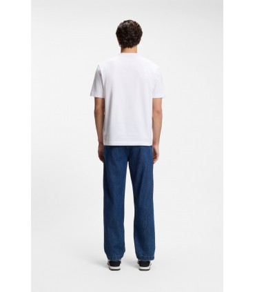 Tee shirt mc boss orange 100white