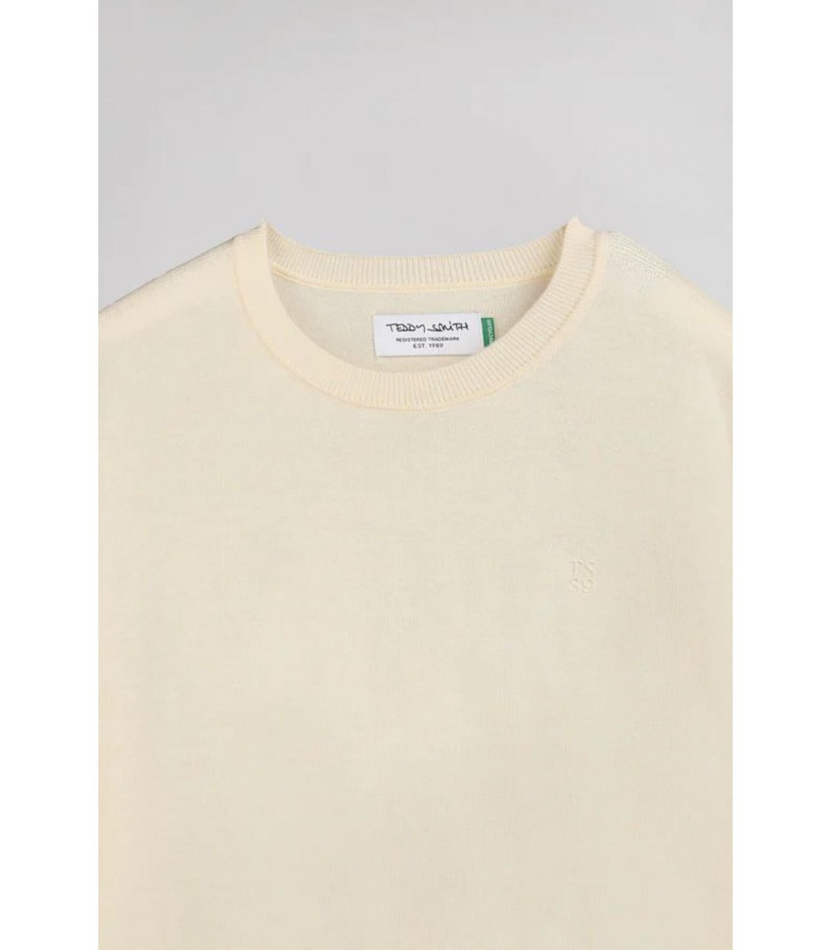 Pull col rond teddy smith 230cream