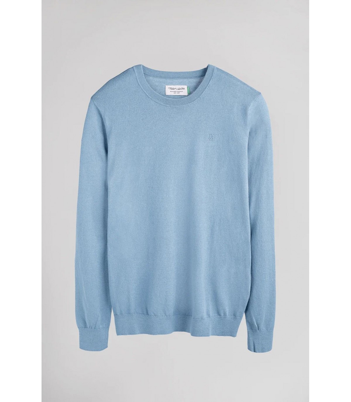Pull col rond teddy smith 317dbleugris