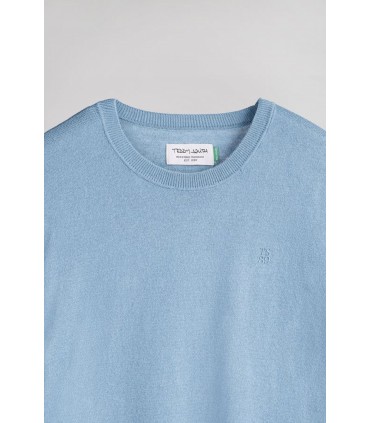 Pull col rond teddy smith 317dbleugris