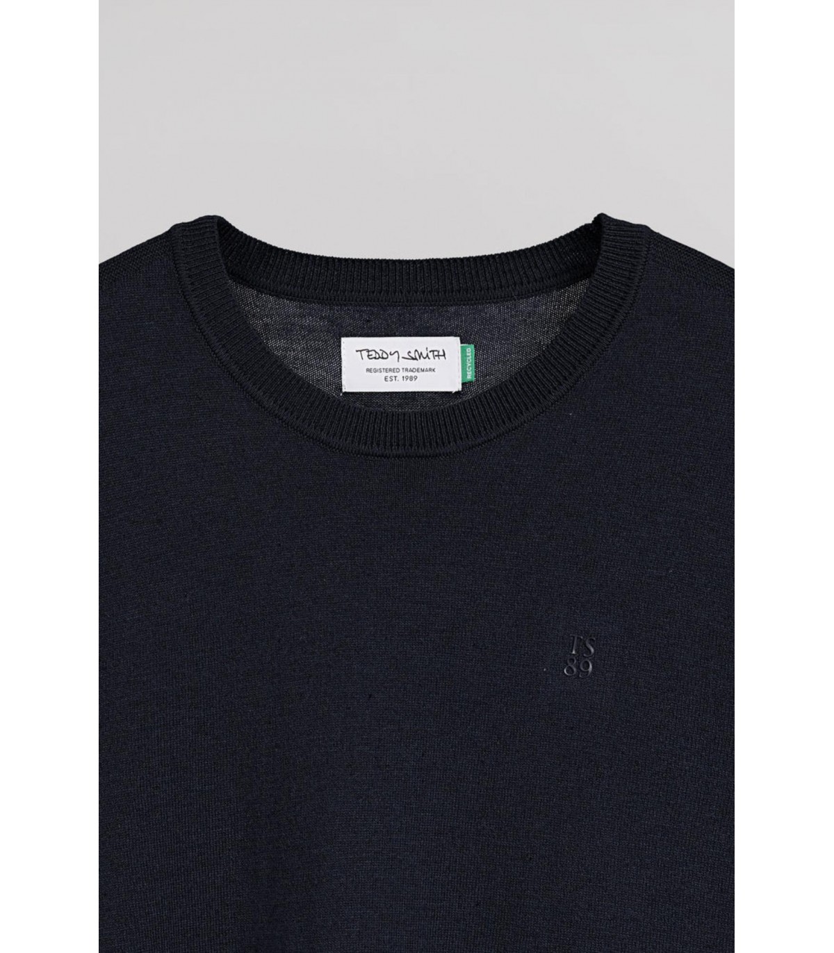 Pull col rond teddy smith 351cdarknavy