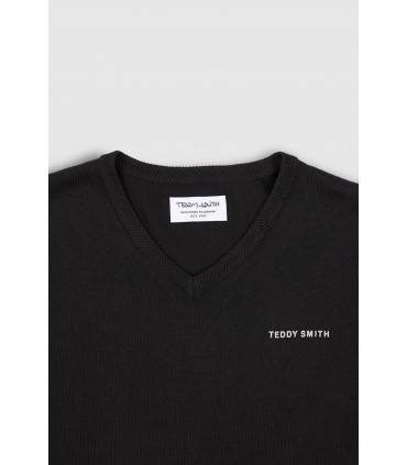 Pull col v teddy smith 171noir
