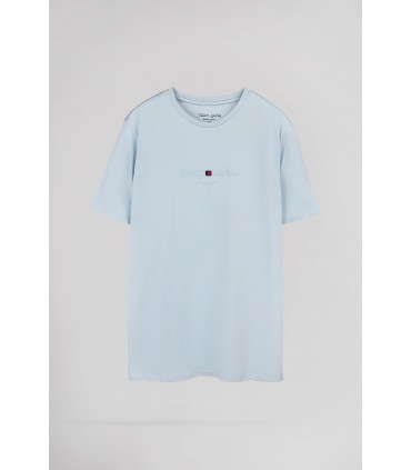 Tee shirt mc teddy smith 322dpastelblue