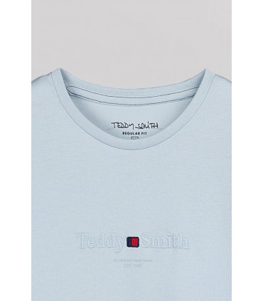 Tee shirt mc teddy smith 322dpastelblue