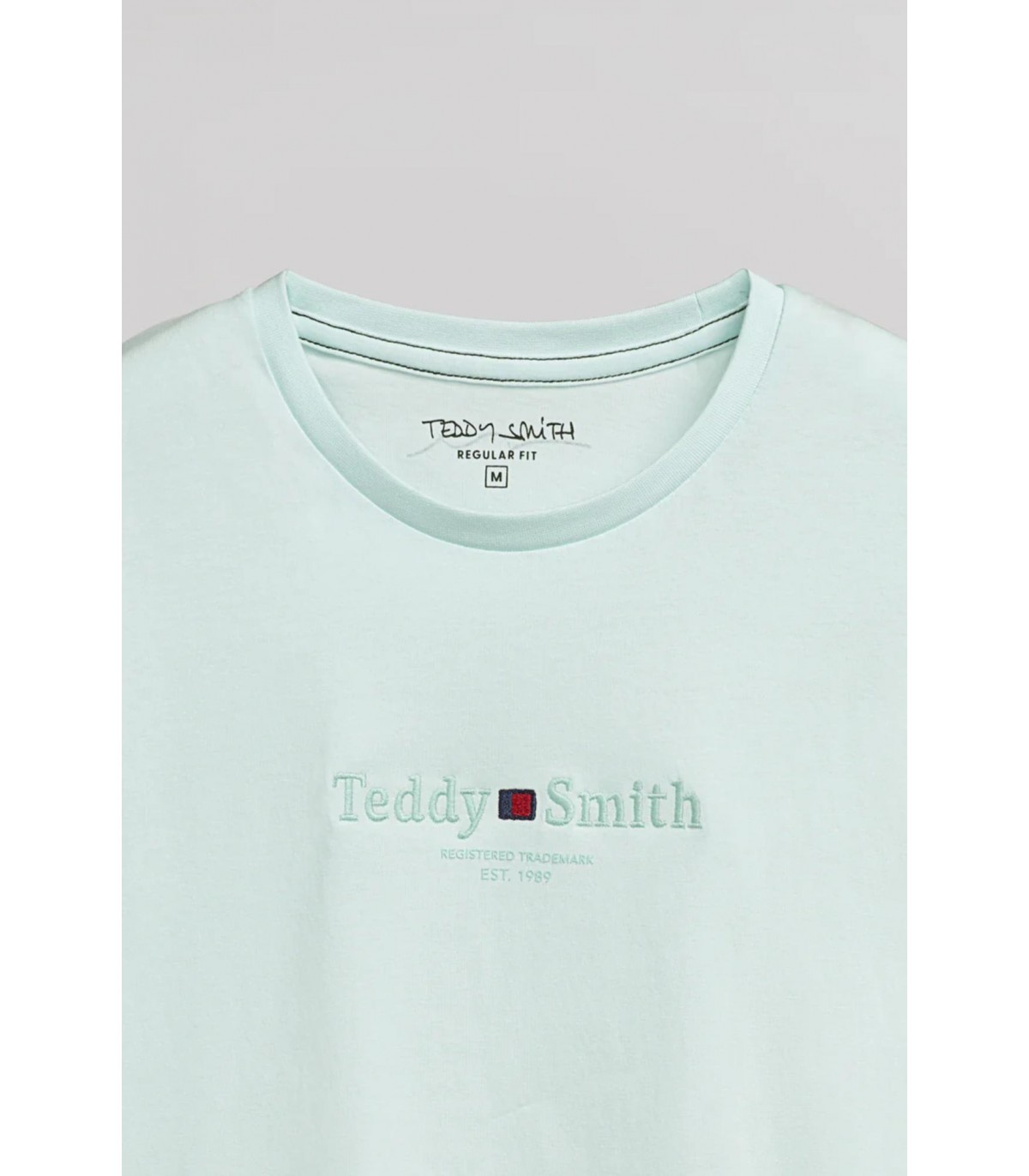 Tee shirt mc teddy smith 410hbleachmenthol