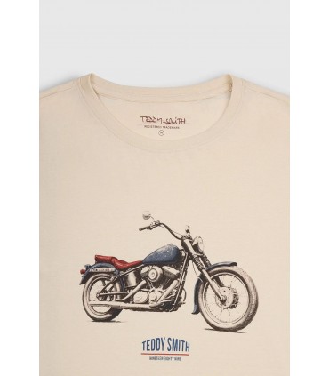 Tee shirt mc teddy smith 230cream