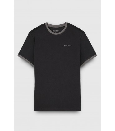 Tee shirt mc teddy smith 171dnoir/silver